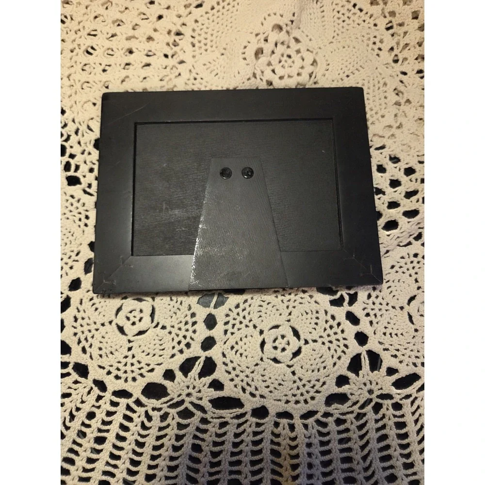 Harley Davidson 4x6 Black Rim Photo Frame With Silver Logo